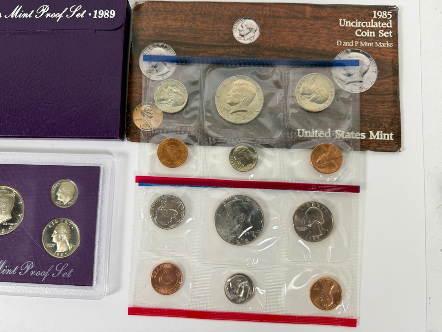 Collection (8) Of Vintage 1980s United States Mint Sets [Photo 6]