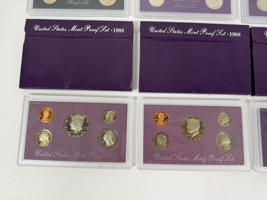 Collection (8) Of Vintage 1980s United States Mint Sets [Photo 4]