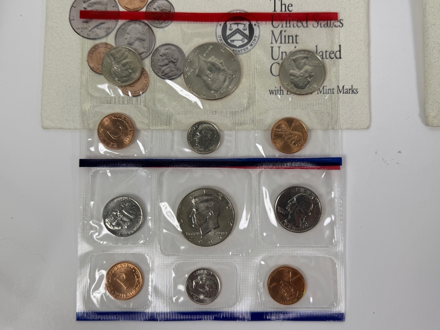 Collection (8) Of Vintage 1990s United States Mint Sets [Photo 5]