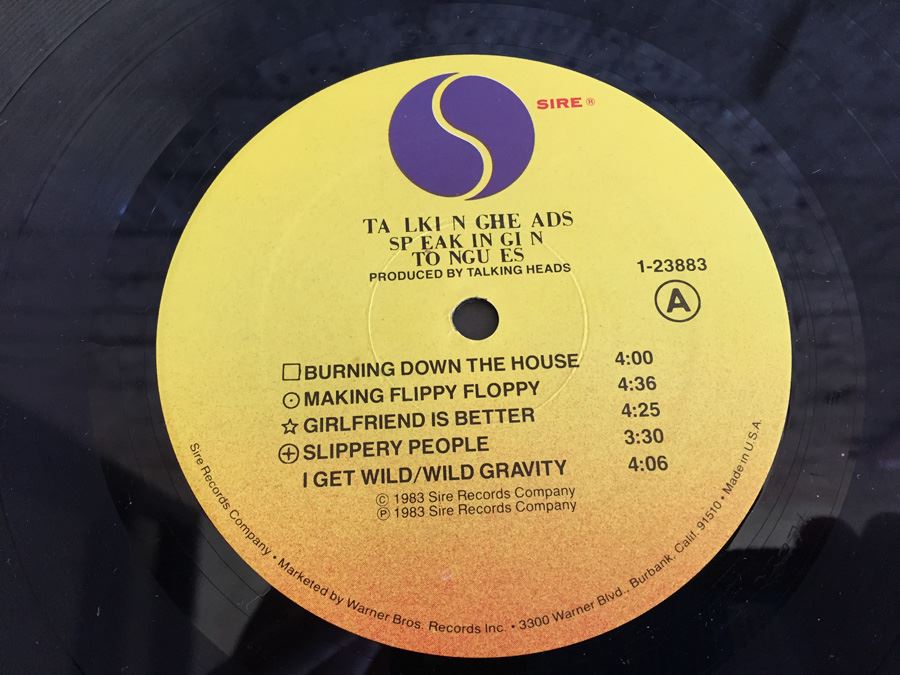 Talking Heads ‎- Speaking In Tongues - Sire ‎- 1-23883 [Photo 6]