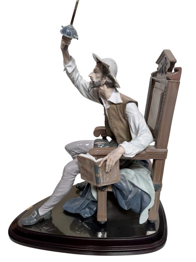 Massive 'I am Don Quixote' Porcelain Lladro Figurine, Model #1522, Sculpted By Salvador Furió 12'W X 18'D X 28.5'H Retailed $6,500
 [Photo 4]