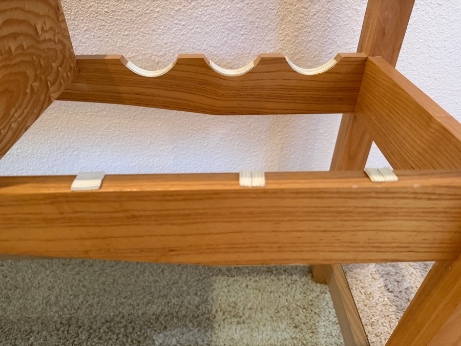 Custom Quartersawn White Ash Wine Table By Richard Reed Purchased From The Wild Horse Gallery Of Steamboat Springs 61'W x 14'D x 29'H [Photo 6]