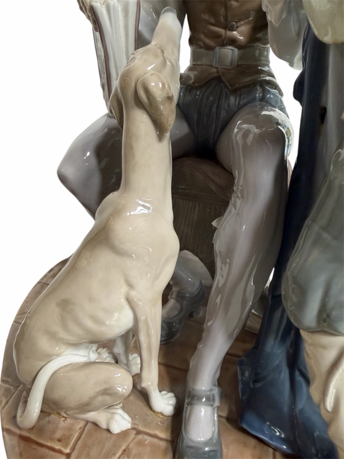 Don Quixote and Sancho Panza Porcelain Lladró Figurine Model #4998 15.5'H Retailed $1,275
 [Photo 8]