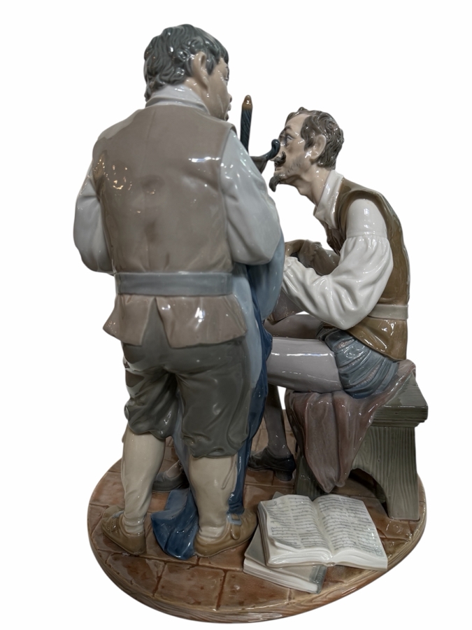 Don Quixote and Sancho Panza Porcelain Lladró Figurine Model #4998 15.5'H Retailed $1,275
 [Photo 7]