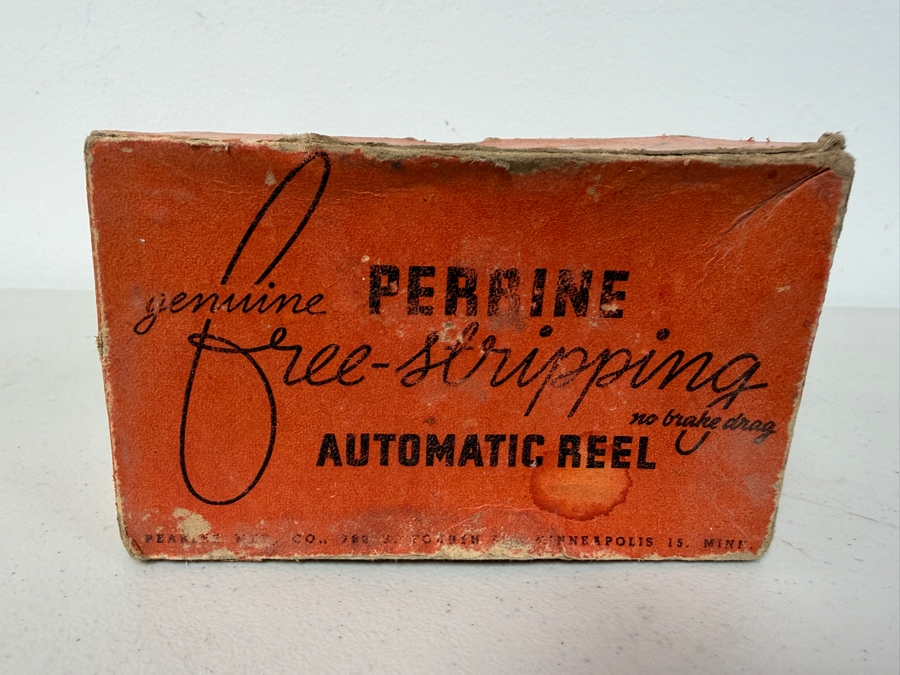 Just Added - Perrine Mfg Co Free Stripping Automatic Fishing Reel With Original Box [Photo 4]
