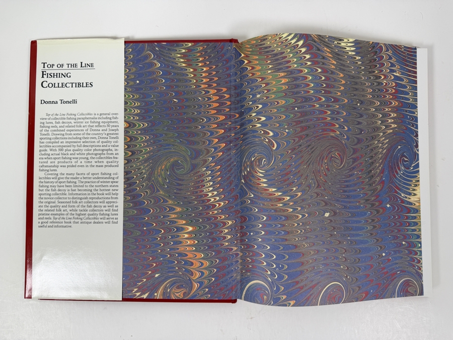 Just Added - First Edition Hardcover Book Top Of The Line Fishing Collectibles With Values By Donna Tonelli 1997 [Photo 2]