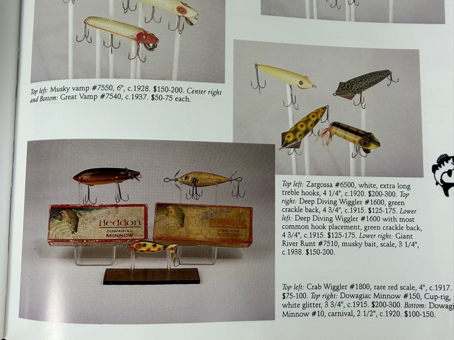 Just Added - First Edition Hardcover Book Top Of The Line Fishing Collectibles With Values By Donna Tonelli 1997 [Photo 7]