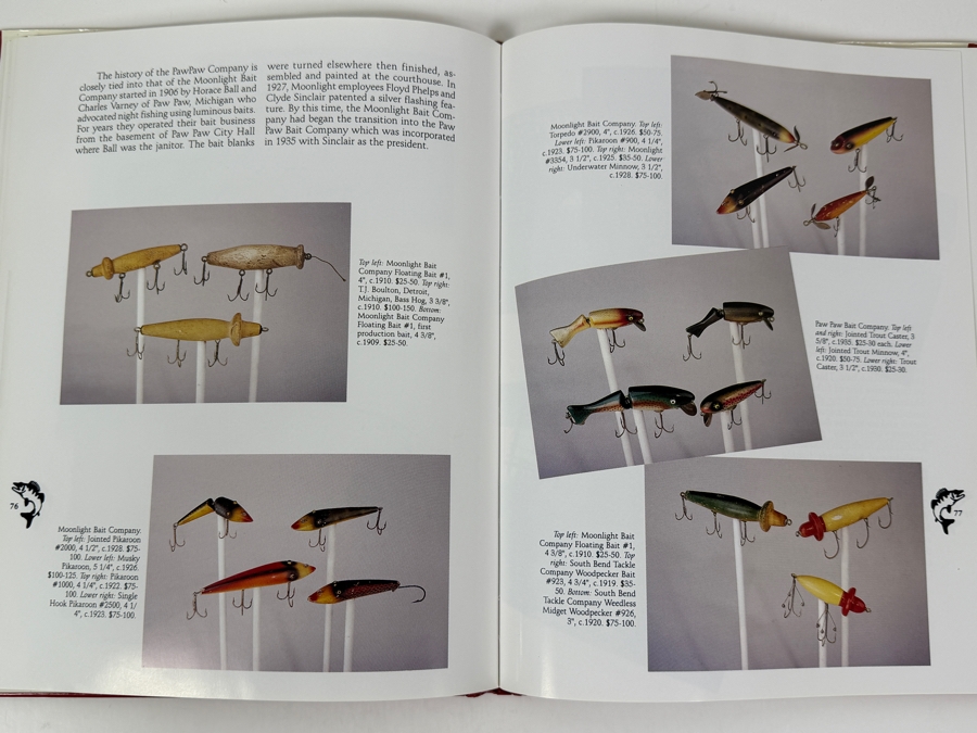 Just Added - First Edition Hardcover Book Top Of The Line Fishing Collectibles With Values By Donna Tonelli 1997 [Photo 9]