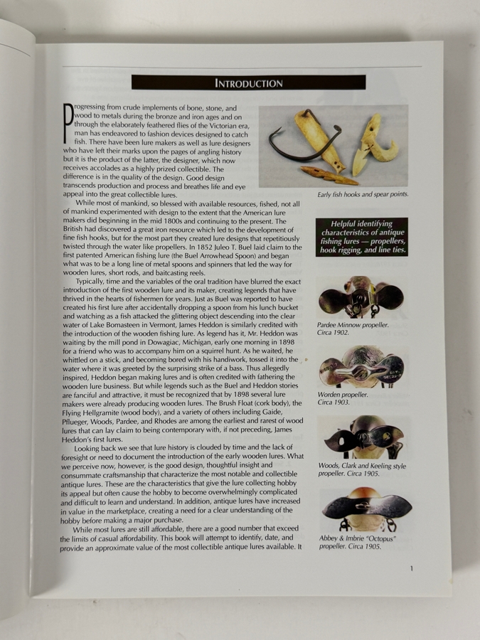 Just Added - Hardcover Book Fishing Lure Collectibles: An Identification And Value Guide To The Most Collectible Antique Fishing Lures 1997 [Photo 4]