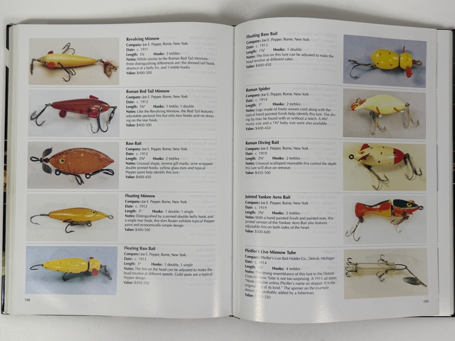 Just Added - Hardcover Book Fishing Lure Collectibles: An Identification And Value Guide To The Most Collectible Antique Fishing Lures 1997 [Photo 6]