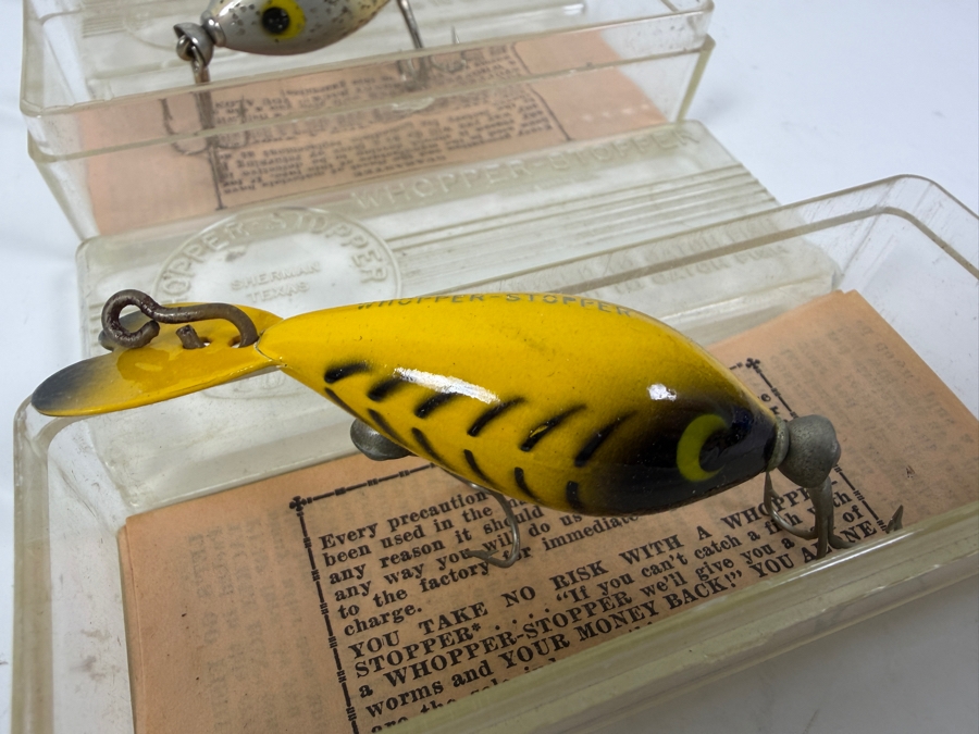 Just Added - (3) Vintage New Whopper-Stopper Fishing Lures In Original Packaging [Photo 8]