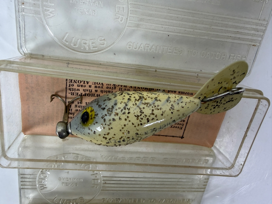 Just Added - (3) Vintage New Whopper-Stopper Fishing Lures In Original Packaging [Photo 7]