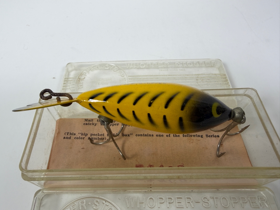 Just Added - (3) Vintage New Whopper-Stopper Fishing Lures In Original Packaging [Photo 3]