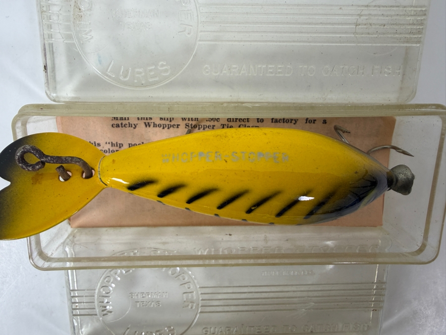Just Added - (3) Vintage New Whopper-Stopper Fishing Lures In Original Packaging [Photo 4]