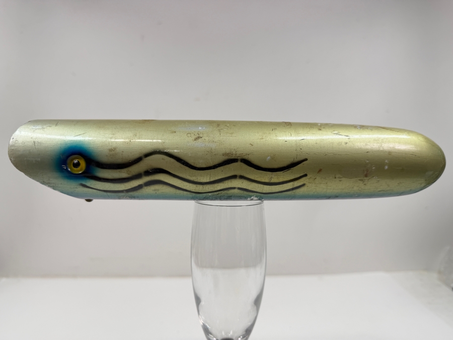 Just Added - Large Vintage South Bend Zane Grey Wooden Teaser Fishing Lure 11'L [Photo 2]