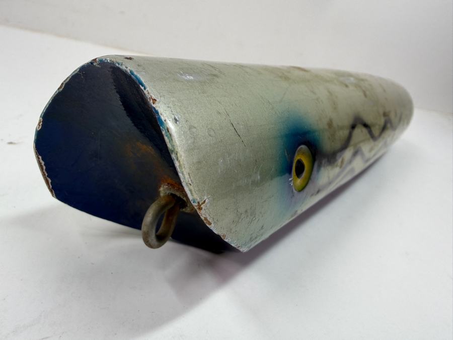 Just Added - Large Vintage South Bend Zane Grey Wooden Teaser Fishing Lure 11'L [Photo 5]