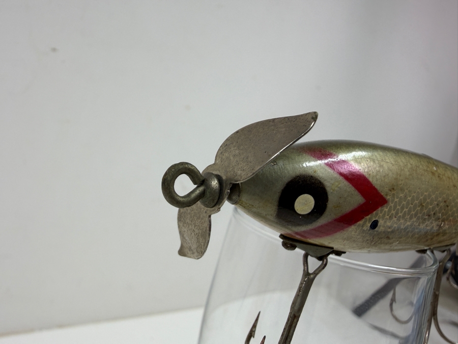 Just Added - Vintage J. C. Higgins Wooden Spinning Fishing Lure 5'L  [Photo 3]