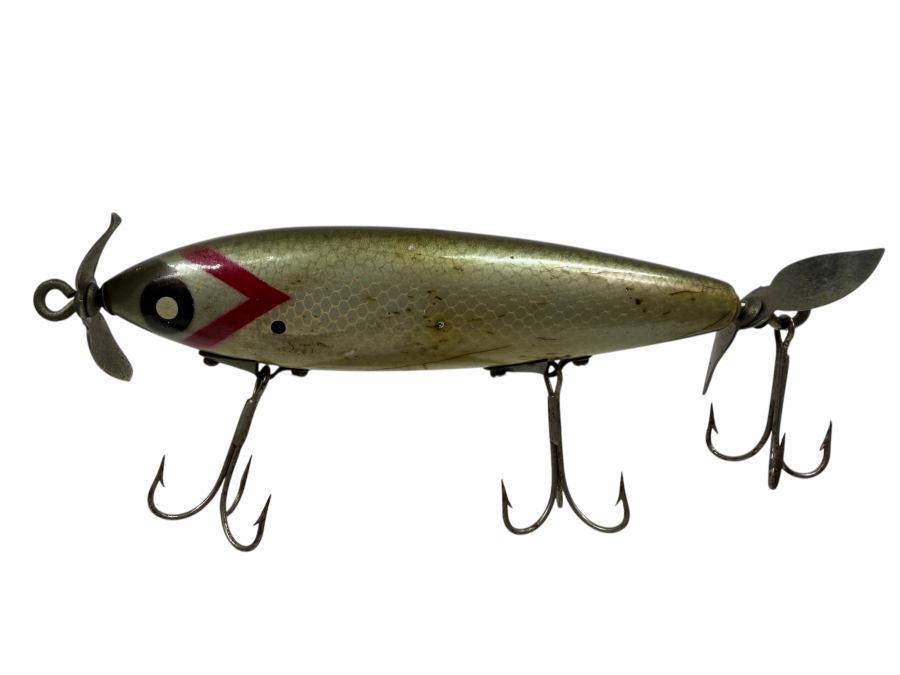 Just Added - Vintage J. C. Higgins Wooden Spinning Fishing Lure 5'L 