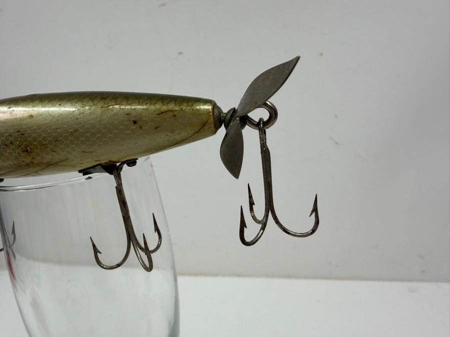 Just Added - Vintage J. C. Higgins Wooden Spinning Fishing Lure 5'L  [Photo 4]