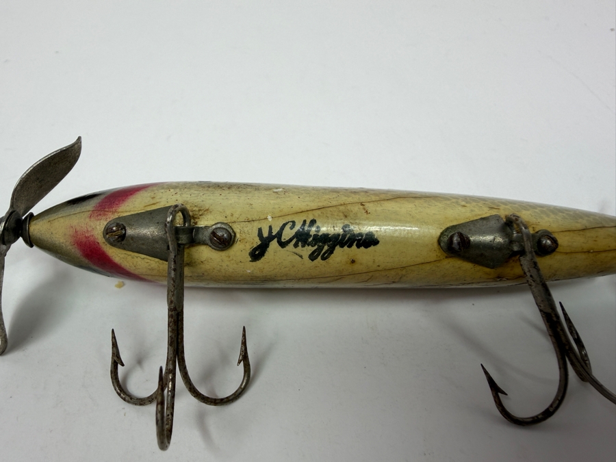 Just Added - Vintage J. C. Higgins Wooden Spinning Fishing Lure 5'L  [Photo 6]