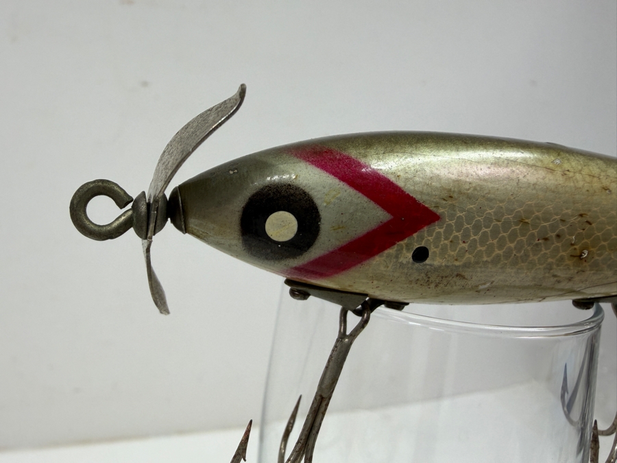 Just Added - Vintage J. C. Higgins Wooden Spinning Fishing Lure 5'L  [Photo 2]
