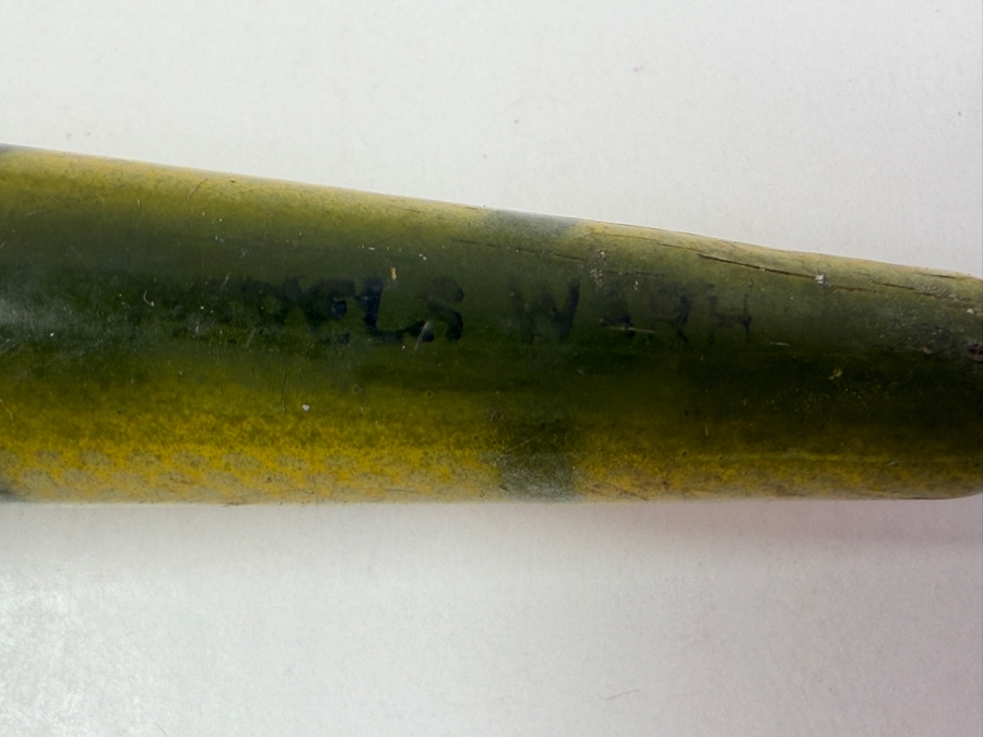 Just Added - Vintage Smithwick Yellow Devil's Horse Toothpick Wooden Fishing Lure 4.75L [Photo 7]