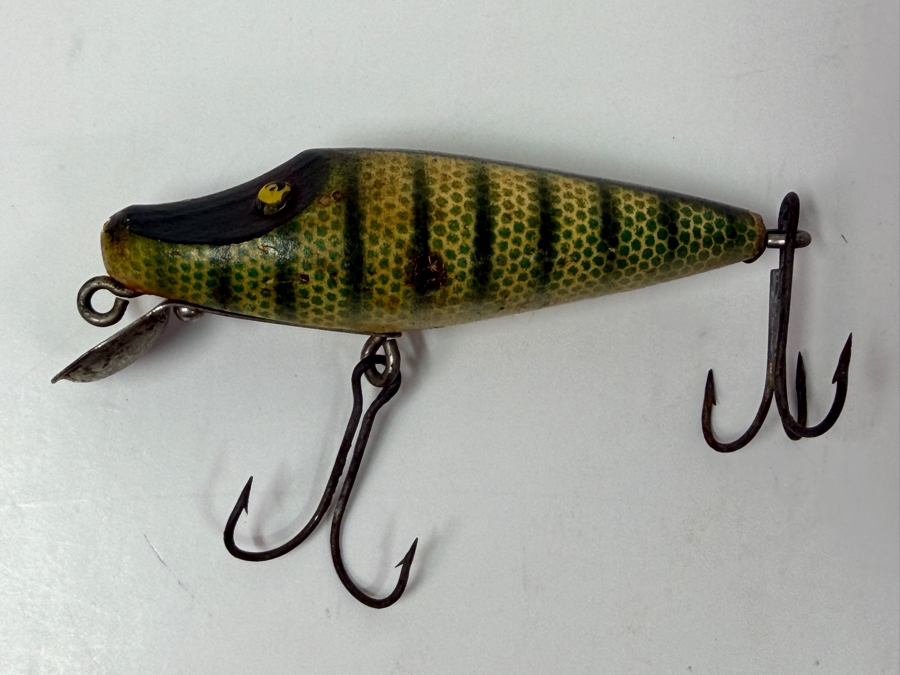 Just Added - Vintage Heddon River Runt Wooden Fishing Lure 3.5L [Photo 4]