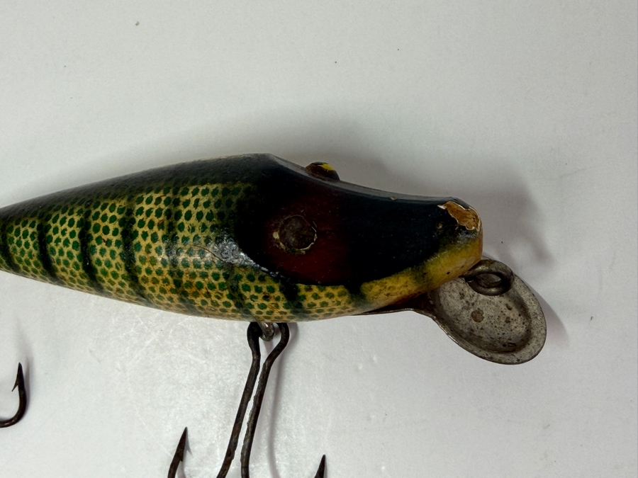 Just Added - Vintage Heddon River Runt Wooden Fishing Lure 3.5L [Photo 3]