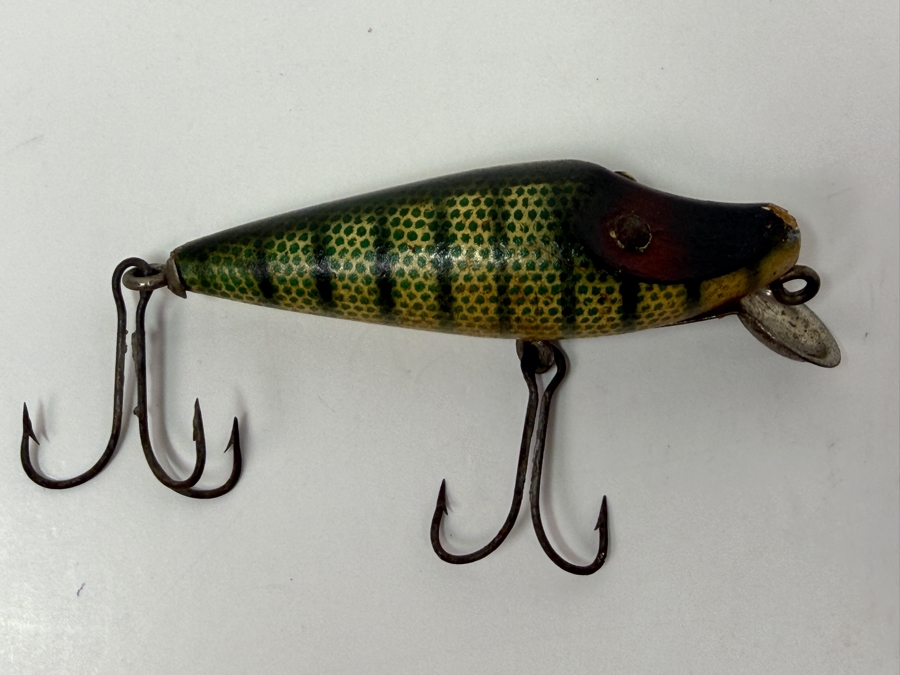 Just Added - Vintage Heddon River Runt Wooden Fishing Lure 3.5L [Photo 2]