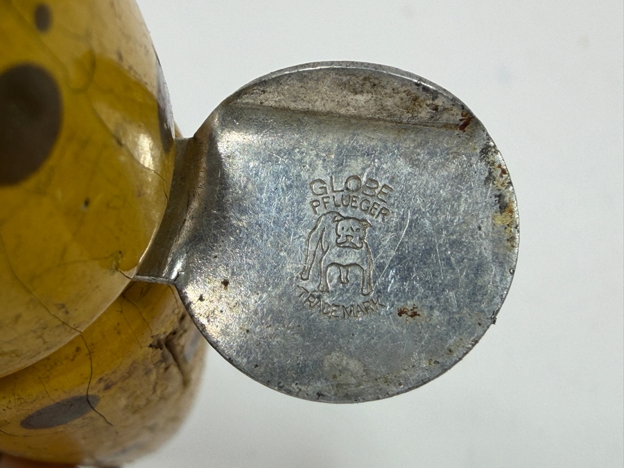 Just Added - Vintage Pflueger Globe 'Bulldog' Wooden Fishing Lure 5L [Photo 6]