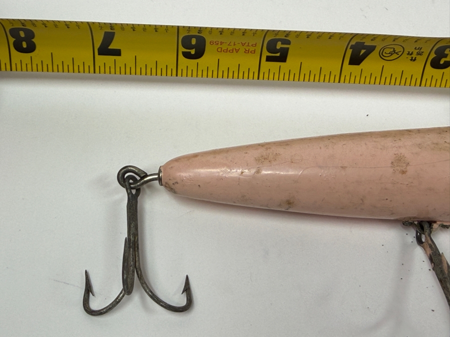 Just Added - Vintage Pflueger Globe 'Bulldog' Wooden Fishing Lure 6.5L [Photo 5]