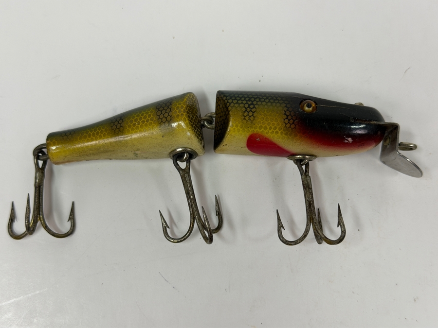 Just Added - Vintage Creek Chub Jointed Pikie Wooden Fishing Lure 5L [Photo 6]