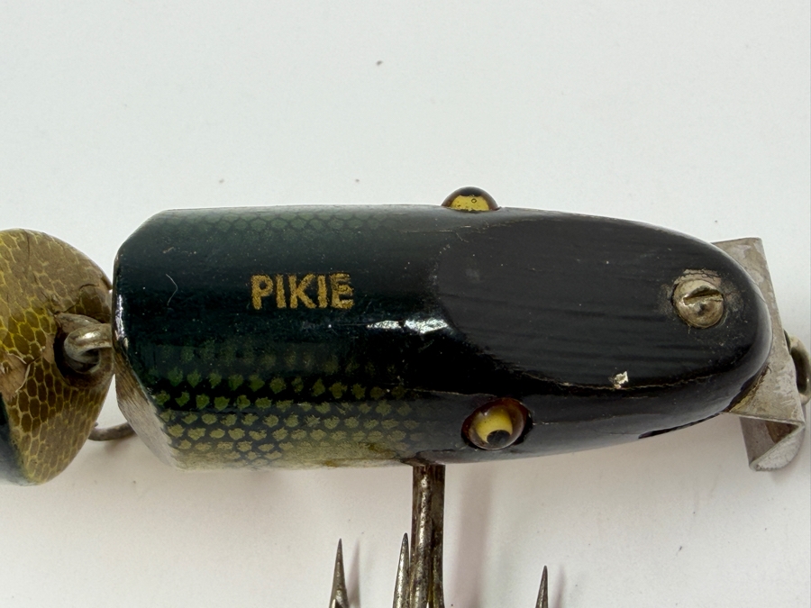 Just Added - Vintage Creek Chub Jointed Pikie Wooden Fishing Lure 5L [Photo 8]