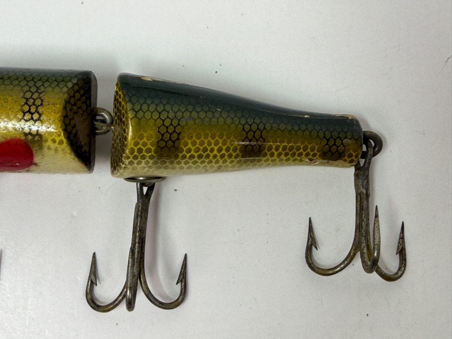 Just Added - Vintage Creek Chub Jointed Pikie Wooden Fishing Lure 5L [Photo 4]