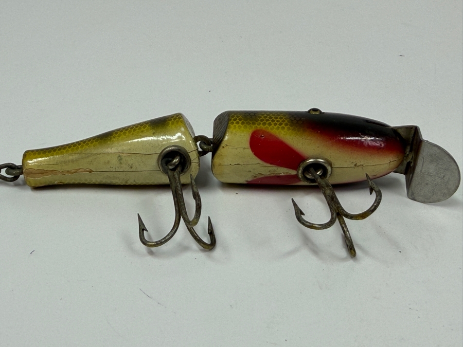 Just Added - Vintage Creek Chub Jointed Pikie Wooden Fishing Lure 5L [Photo 5]