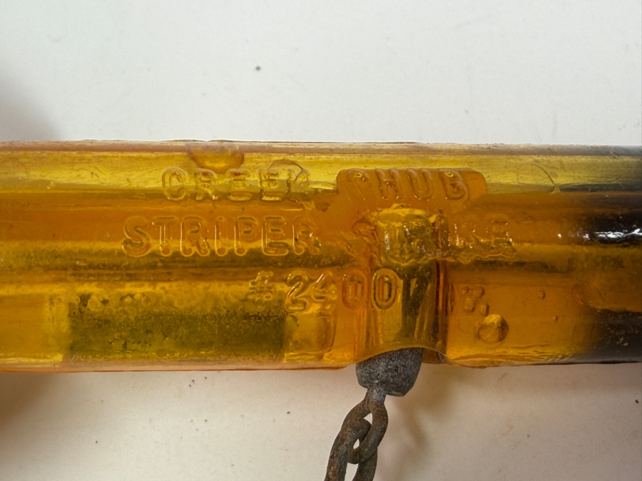 Just Added - Vintage New Creek Chub Striper Strike Fishing Lure 3L [Photo 2]