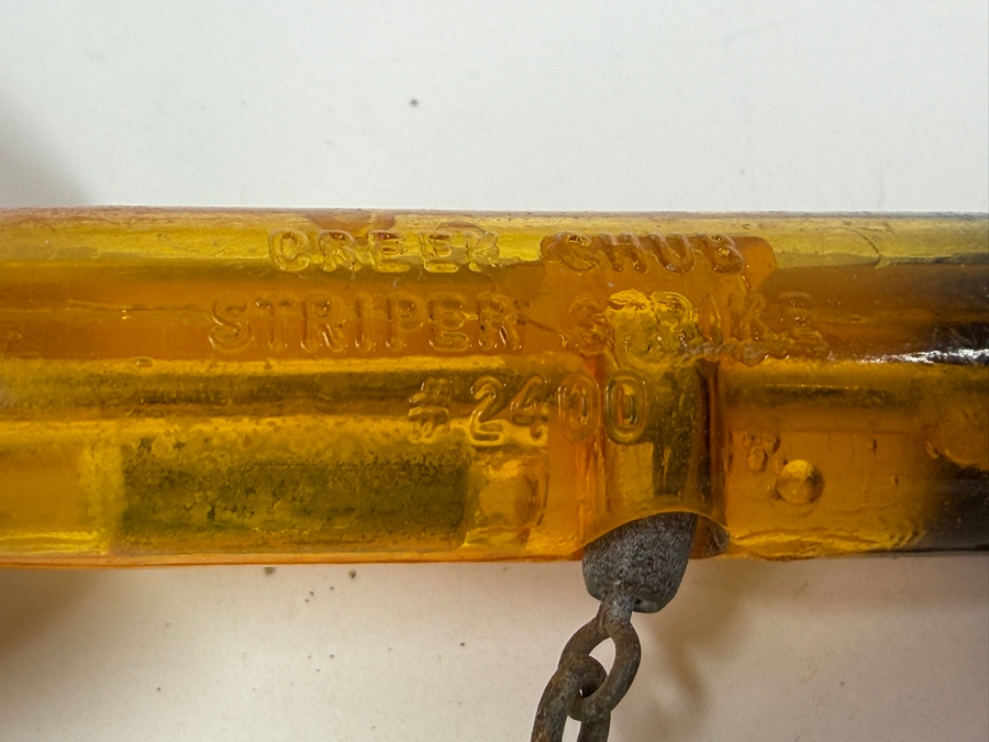 Just Added - Vintage New Creek Chub Striper Strike Fishing Lure 3L [Photo 3]