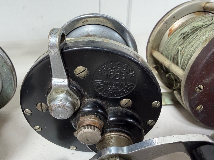 Just Added - (8) Vintage Salt Water Fishing Reels Including Brands Like Penn, Ocean City, Pflueger, 4 Brothers And Daiwa [Photo 8]