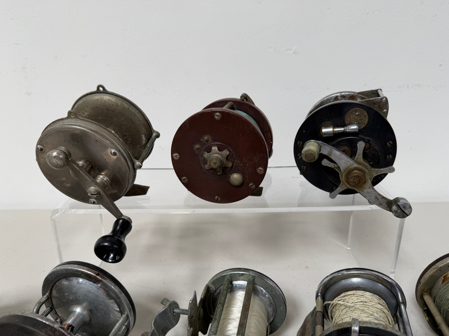 Just Added - (8) Vintage Salt Water Fishing Reels Including Brands Like Penn, Ocean City, Pflueger, 4 Brothers And Daiwa [Photo 2]