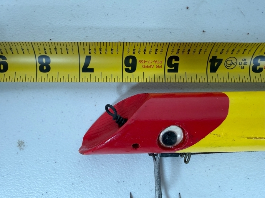 Just Added - Vintage Wooden Fishing Lure 7'L [Photo 5]