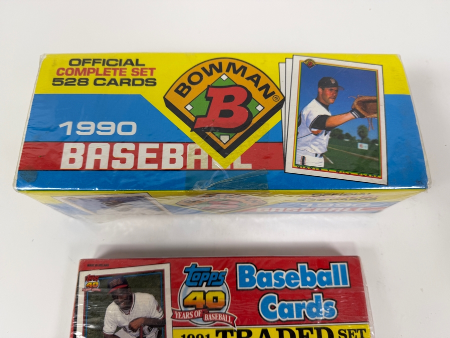 Just Added - Factory Sealed 1990 Bowman Baseball Cards Complete Set And Factory Sealed 1911 Topps Traded Baseball Cards With Promising Rookie Cards [Photo 4]
