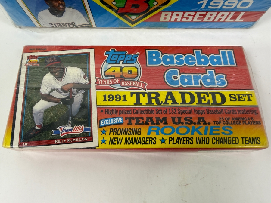 Just Added - Factory Sealed 1990 Bowman Baseball Cards Complete Set And Factory Sealed 1911 Topps Traded Baseball Cards With Promising Rookie Cards [Photo 2]