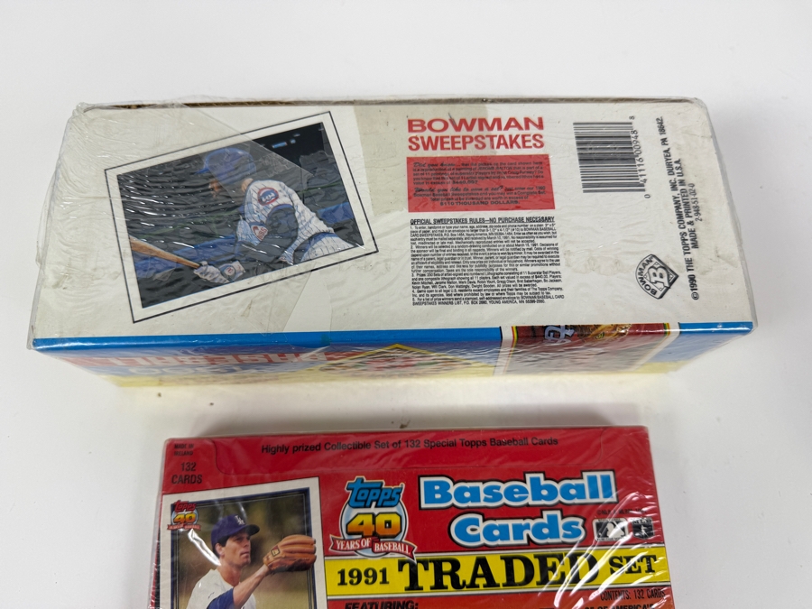 Just Added - Factory Sealed 1990 Bowman Baseball Cards Complete Set And Factory Sealed 1911 Topps Traded Baseball Cards With Promising Rookie Cards [Photo 6]