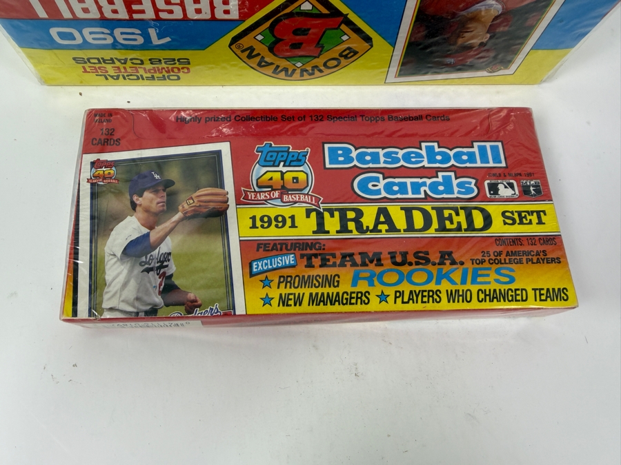 Just Added - Factory Sealed 1990 Bowman Baseball Cards Complete Set And Factory Sealed 1911 Topps Traded Baseball Cards With Promising Rookie Cards [Photo 5]