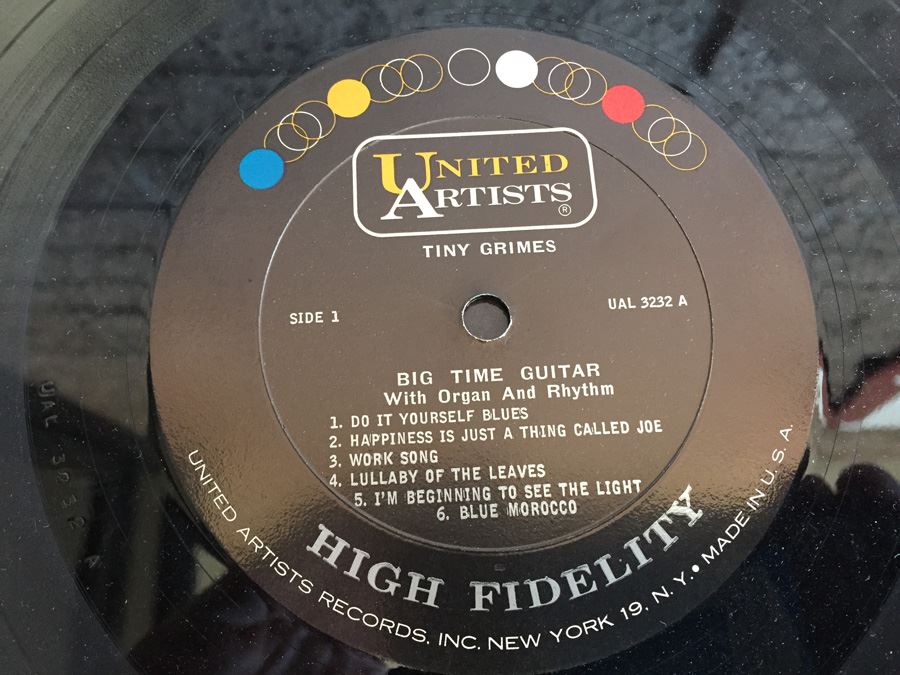 Tiny Grimes ‎- Big Time Guitar With Organ And Rhythm - United Artists Records ‎- UAL 3232 [Photo 4]