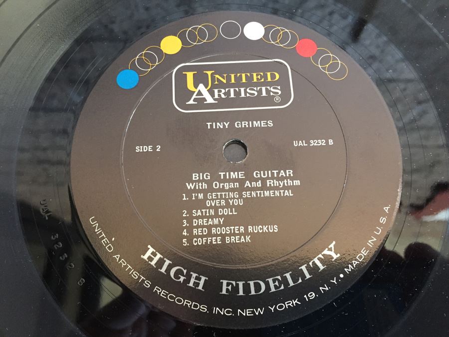 Tiny Grimes ‎- Big Time Guitar With Organ And Rhythm - United Artists Records ‎- UAL 3232 [Photo 6]