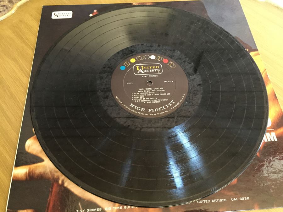 Tiny Grimes ‎- Big Time Guitar With Organ And Rhythm - United Artists Records ‎- UAL 3232 [Photo 3]
