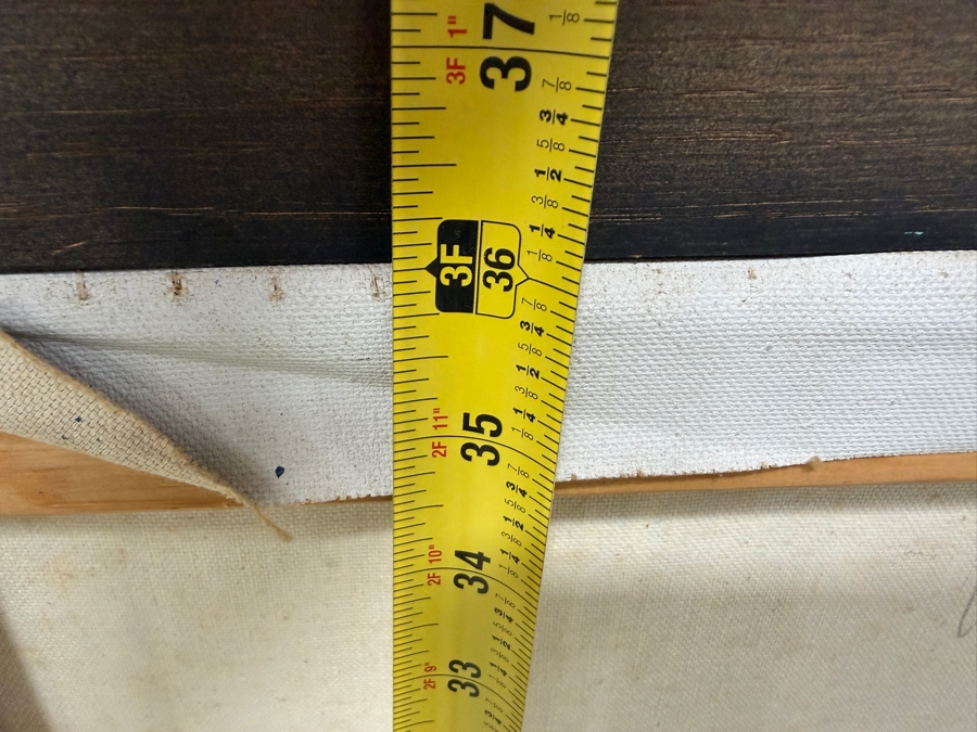 Just Added - Gerrit Greve (1948-2024, Cardiff by the Sea, CA) Original Acrylic Painting On Canvas Titled 'Adrift #2' Signed Lower Right and Verso Dated 1993 Measures 24' X 36' With Handmade Matching Frame 28.5' X 40.5' Estimate $1,300 - $1,600 [Photo 14]