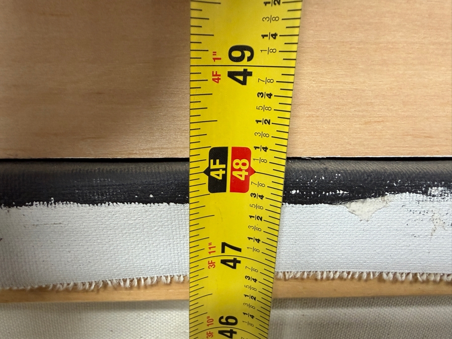 Just Added - Gerrit Greve (1948-2024, Cardiff by the Sea, CA) Original Acrylic Painting On Canvas Titled “Elegy #3: Inner Light” Matching Frame with Carbon Transfers Signed Lower Left And Verso Dated 1998 40” X 48” Framed: 46.5” x 54.5” Retails $6,000 [Photo 14]