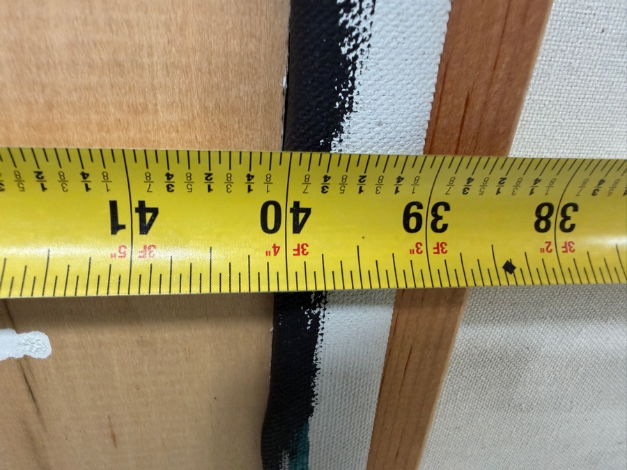 Just Added - Gerrit Greve (1948-2024, Cardiff by the Sea, CA) Original Acrylic Painting On Canvas Titled “Elegy #3: Inner Light” Matching Frame with Carbon Transfers Signed Lower Left And Verso Dated 1998 40” X 48” Framed: 46.5” x 54.5” Retails $6,000 [Photo 13]